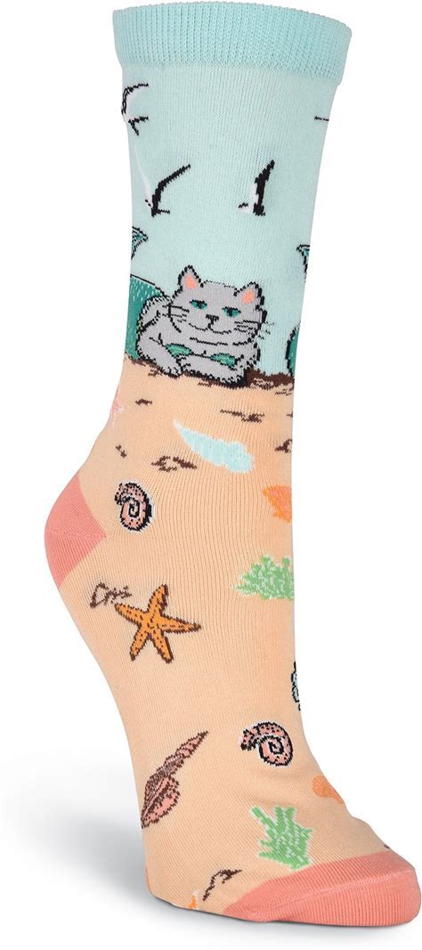 K. Bell Women's Cat Crew Socks