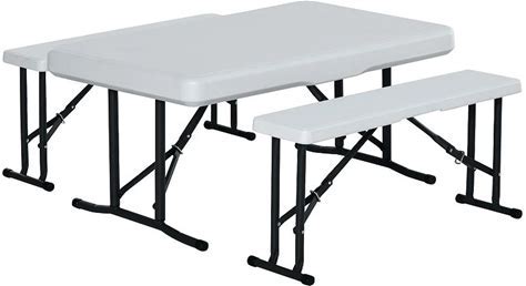 Giantex 70" 3-Piece Portable Folding Picnic Beer Table