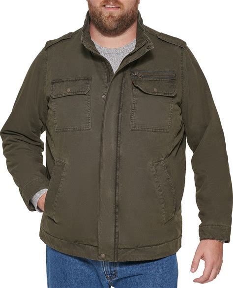 Levi's Men's Washed Cotton Military Jacket